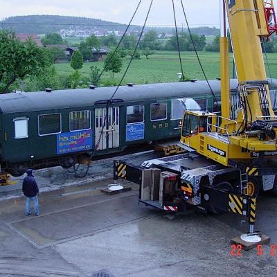 Abbruch Bahnwagen + Asbestsanierung